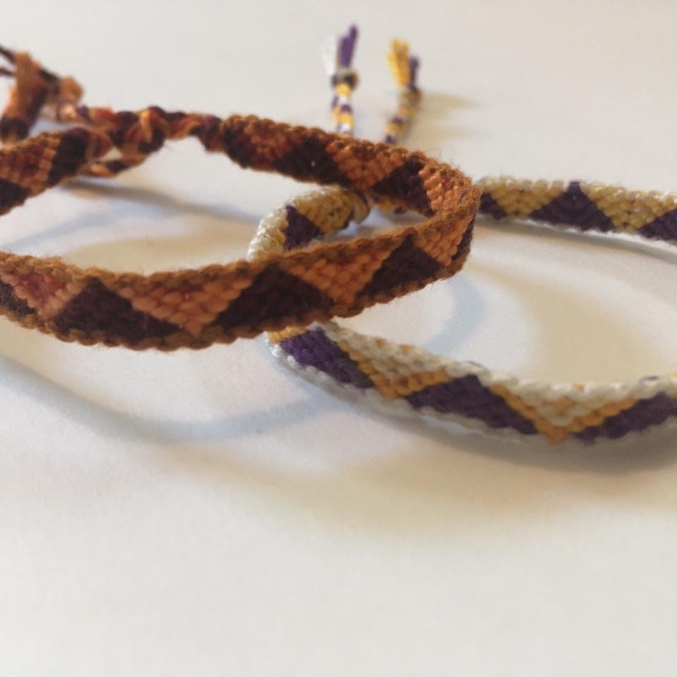 Bordered Triangles Bracelet